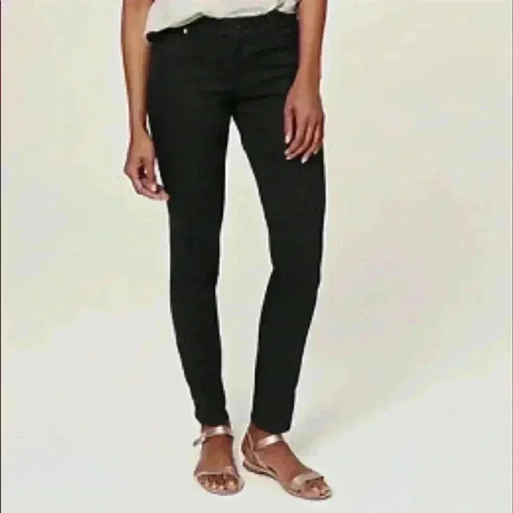 Ann Taylor Loft Black Curvy Straight Pant Size 27/4P